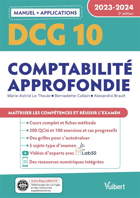 DCG 10 - Comptabilité approfondie -Manuel et applications